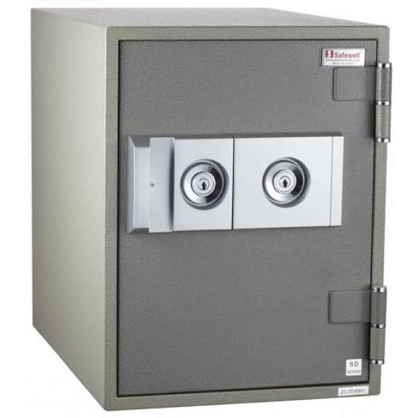 Safewell SD102TDK2 雙鎖匙韓國防火夾萬 (橄欖灰): 1小時耐高溫、可放F4文件